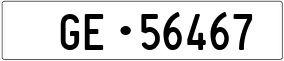 Truck License Plate